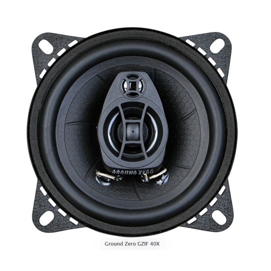 Ground Zero GZIF 4.0 2-drożne głośniki współosiowe o średnicy woofera 100 mm. Moc woofera 60 W RMS